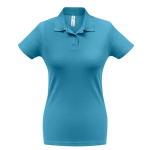 Рубашка поло женская ID.001 бирюзовая заказать онлайн со своим дизайном в РПК КБ с доставкой и скидками