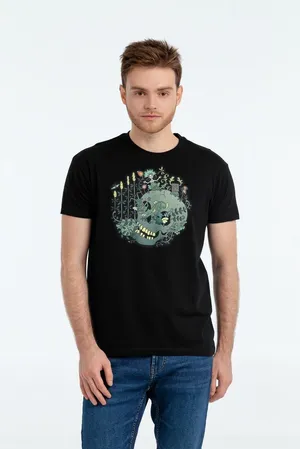 Футболка «Серенада», черная заказать онлайн со своим дизайном в РПК КБ с доставкой и скидками