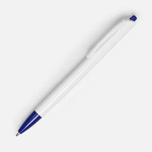 Ручка шариковая Tick, белая с синим заказать онлайн со своим дизайном в РПК КБ с доставкой и скидками
