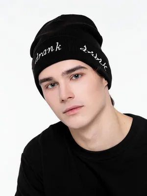 Шапка с вышивкой Drunk, черная заказать онлайн со своим дизайном в РПК КБ с доставкой и скидками