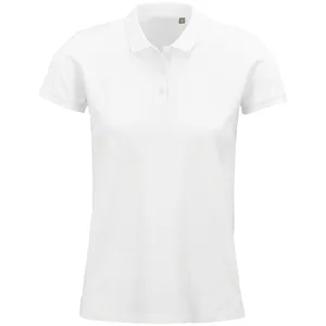 Рубашка поло женская Planet Women, белая заказать онлайн со своим дизайном в РПК КБ с доставкой и скидками