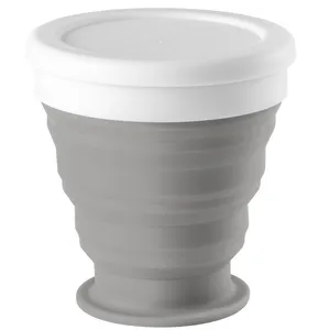 Складной стакан с крышкой Astrada, серый заказать онлайн со своим дизайном в РПК КБ с доставкой и скидками