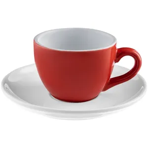 Чайная пара Cozy Morning, красная с белым заказать онлайн со своим дизайном в РПК КБ с доставкой и скидками