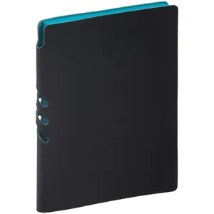 Ежедневник Flexpen Black, недатированный, черный с бирюзовым заказать онлайн со своим дизайном в РПК КБ с доставкой и скидками