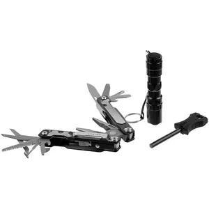 Набор Forster: мультиинструмент, фонарик, огниво, черный заказать онлайн со своим дизайном в РПК КБ с доставкой и скидками
