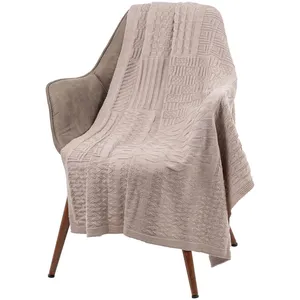 Плед Snippet, бежевый меланж заказать онлайн со своим дизайном в РПК КБ с доставкой и скидками