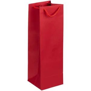 Пакет под бутылку Vindemia, красный заказать онлайн со своим дизайном в РПК КБ с доставкой и скидками