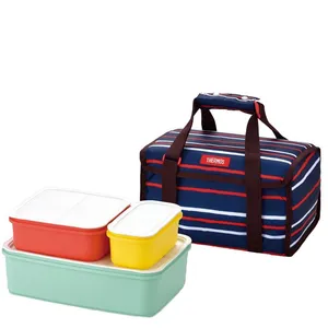 Набор ланчбоксов в термосумке Thermos DJF4003, темно-синий заказать онлайн со своим дизайном в РПК КБ с доставкой и скидками