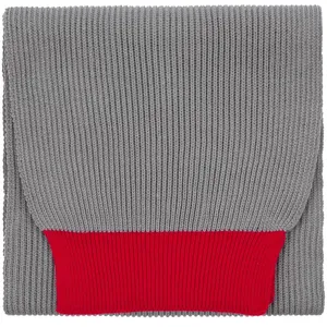 Шарф Snappy, светло-серый с красным заказать онлайн со своим дизайном в РПК КБ с доставкой и скидками