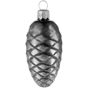 Елочная игрушка «Шишка», серая (графит) заказать онлайн со своим дизайном в РПК КБ с доставкой и скидками