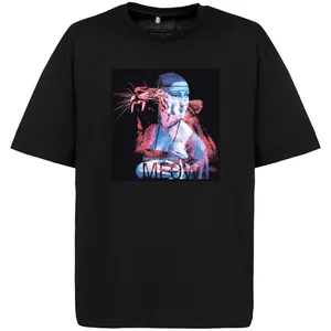 Футболка оверсайз «Дама с горностаем», черная заказать онлайн со своим дизайном в РПК КБ с доставкой и скидками