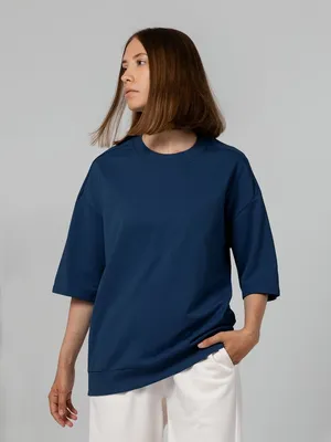 Футболка унисекс Neofit, темно-синяя заказать онлайн со своим дизайном в РПК КБ с доставкой и скидками