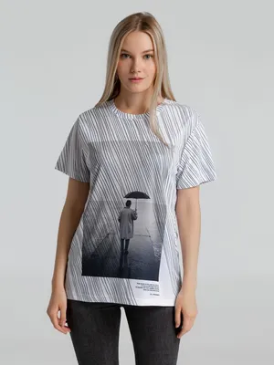 Футболка «Дождь» заказать онлайн со своим дизайном в РПК КБ с доставкой и скидками