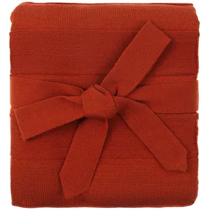 Плед Pleat, коричневый (терракота) заказать онлайн со своим дизайном в РПК КБ с доставкой и скидками