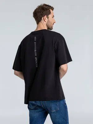 Футболка оверсайз «Внутренний Рим», черная заказать онлайн со своим дизайном в РПК КБ с доставкой и скидками