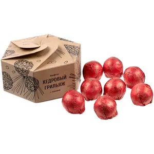 Конфеты «Мягкий кедровый грильяж» с клюквой заказать онлайн со своим дизайном в РПК КБ с доставкой и скидками