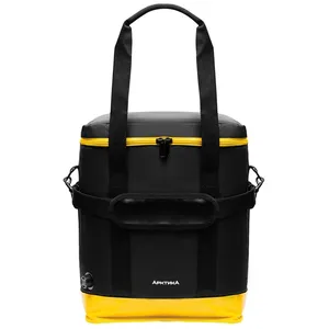 Сумка-холодильник «Порт Диксон», M, черная заказать онлайн со своим дизайном в РПК КБ с доставкой и скидками