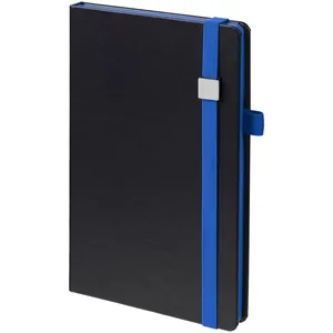 Ежедневник Ton Metal, недатированный, черный с синим заказать онлайн со своим дизайном в РПК КБ с доставкой и скидками