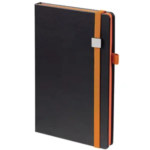 Ежедневник Ton Metal, недатированный, черный с оранжевым заказать онлайн со своим дизайном в РПК КБ с доставкой и скидками