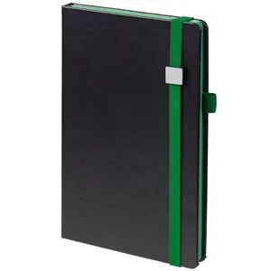 Ежедневник Ton Metal, недатированный, черный с зеленым заказать онлайн со своим дизайном в РПК КБ с доставкой и скидками