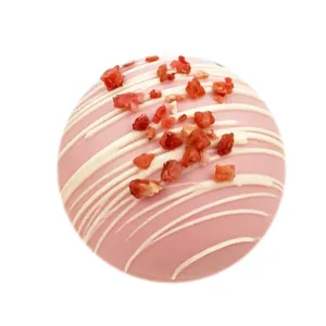 Шоколадная бомбочка «Клубника» заказать онлайн со своим дизайном в РПК КБ с доставкой и скидками