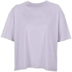 Футболка оверсайз женская Boxy Women, сиреневая заказать онлайн со своим дизайном в РПК КБ с доставкой и скидками