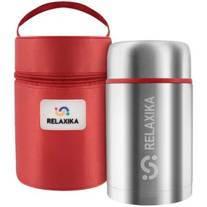 Термос для еды Relaxika 700, в чехле, стальной заказать онлайн со своим дизайном в РПК КБ с доставкой и скидками