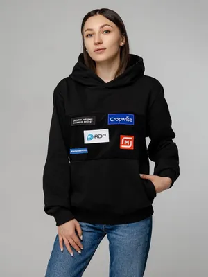 Худи унисекс Patch Catcher со вставкой из липучки, черное заказать онлайн со своим дизайном в РПК КБ с доставкой и скидками