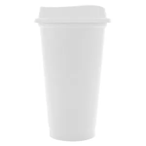Стакан с крышкой Color Cap White, белый заказать онлайн со своим дизайном в РПК КБ с доставкой и скидками