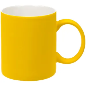 Кружка Promo Soft с покрытием софт-тач, желтая заказать онлайн со своим дизайном в РПК КБ с доставкой и скидками