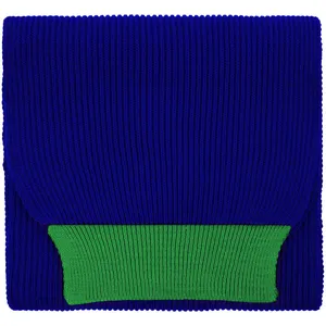 Шарф Snappy, синий с зеленым заказать онлайн со своим дизайном в РПК КБ с доставкой и скидками