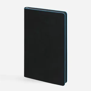 Ежедневник Trait, недатированный, черный с голубым заказать онлайн со своим дизайном в РПК КБ с доставкой и скидками