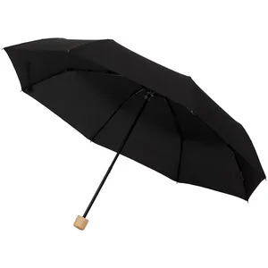 Зонт складной Nature Mini, черный заказать онлайн со своим дизайном в РПК КБ с доставкой и скидками