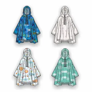 Заказать Дождевик-пончо детский AquaStop Kids на заказ, разноцветный,6-8 лет с доставкой и скидками
