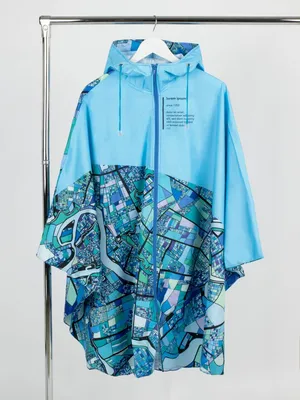 Дождевик-пончо AquaStop взрослый на заказ, разноцветный, единый размер заказать онлайн со своим дизайном в РПК КБ с доставкой и скидками