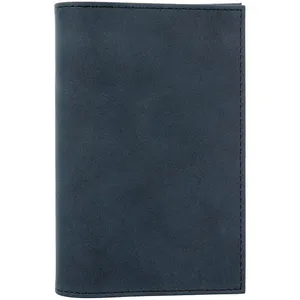 Обложка для паспорта Nubuk, синяя заказать онлайн со своим дизайном в РПК КБ с доставкой и скидками