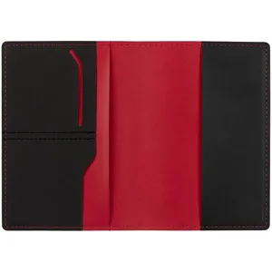 Обложка для паспорта Multimo, черная с красным заказать онлайн со своим дизайном в РПК КБ с доставкой и скидками