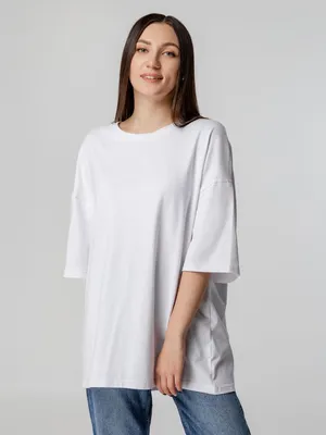 Футболка унисекс оверсайз Crosstown, белая заказать онлайн со своим дизайном в РПК КБ с доставкой и скидками