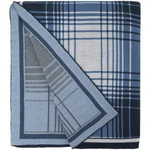 Плед Duotone, синий с белым заказать онлайн со своим дизайном в РПК КБ с доставкой и скидками