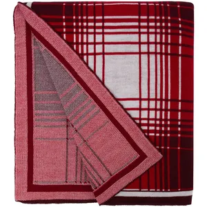 Плед Duotone, красный с белым заказать онлайн со своим дизайном в РПК КБ с доставкой и скидками