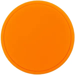 Лейбл из ПВХ Dzeta Round, L оранжевый неон заказать онлайн со своим дизайном в РПК КБ с доставкой и скидками