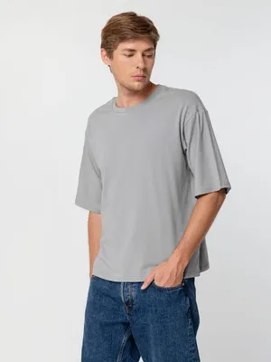 Футболка унисекс оверсайз Street Vibes, серая заказать онлайн со своим дизайном в РПК КБ с доставкой и скидками