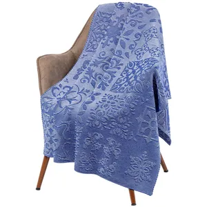 Плед Ornamental, синий заказать онлайн со своим дизайном в РПК КБ с доставкой и скидками