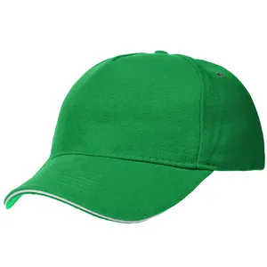 Бейсболка Classic, ярко-зеленая с белым кантом заказать онлайн со своим дизайном в РПК КБ с доставкой и скидками