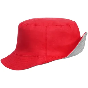 Панама Summer двусторонняя, красная с серым заказать онлайн со своим дизайном в РПК КБ с доставкой и скидками