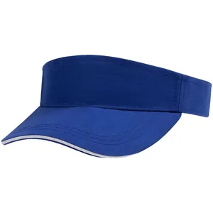 Козырек Active, ярко-синий с белым кантом заказать онлайн со своим дизайном в РПК КБ с доставкой и скидками