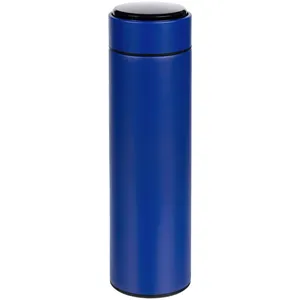 Смарт-бутылка с заменяемой батарейкой Long Therm, синяя заказать онлайн со своим дизайном в РПК КБ с доставкой и скидками