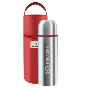 Термос Relaxika Duo 1000 в чехле, стальной заказать онлайн со своим дизайном в РПК КБ с доставкой и скидками