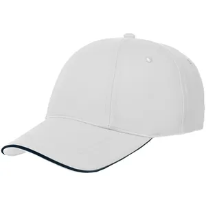 Бейсболка Canopy, белая с темно-синим кантом заказать онлайн со своим дизайном в РПК КБ с доставкой и скидками