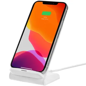 Беспроводное зарядное устройство с быстрой зарядкой Overtop, белое заказать онлайн со своим дизайном в РПК КБ с доставкой и скидками